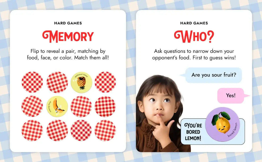 Moody Food Card Game