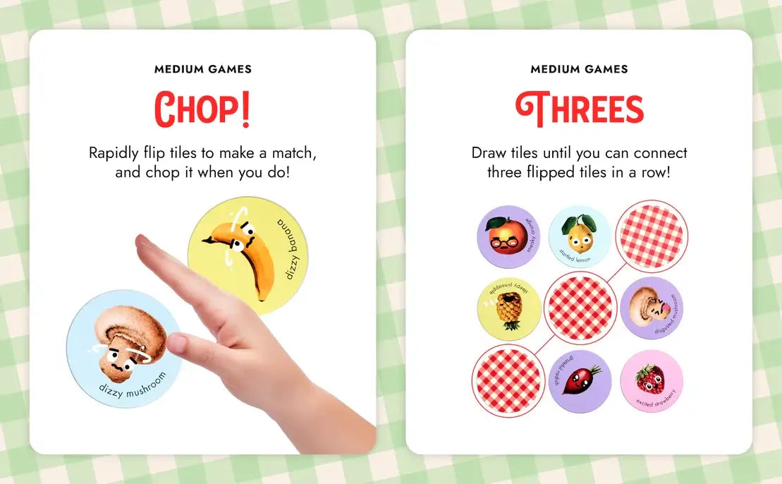 Moody Food Card Game