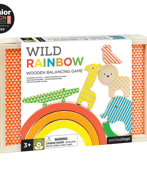 Load image into Gallery viewer, Wild Rainbow Jungle Wooden Balancing Game
