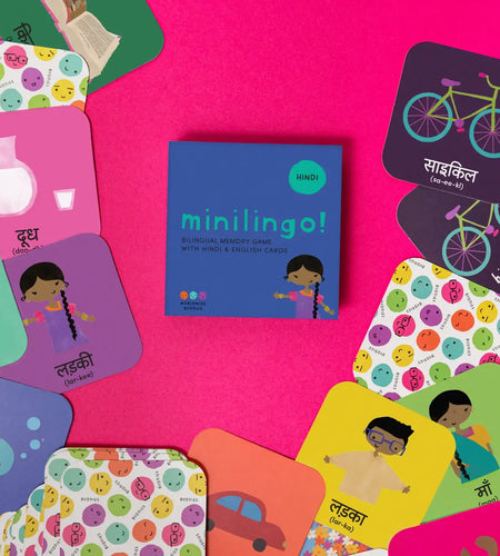 Minilingo Hindi/English Bilingual Flashcards