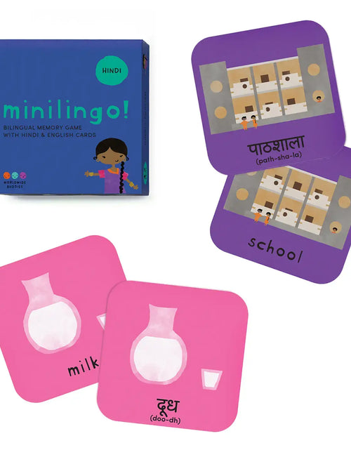 Load image into Gallery viewer, Minilingo Hindi/English Bilingual Flashcards
