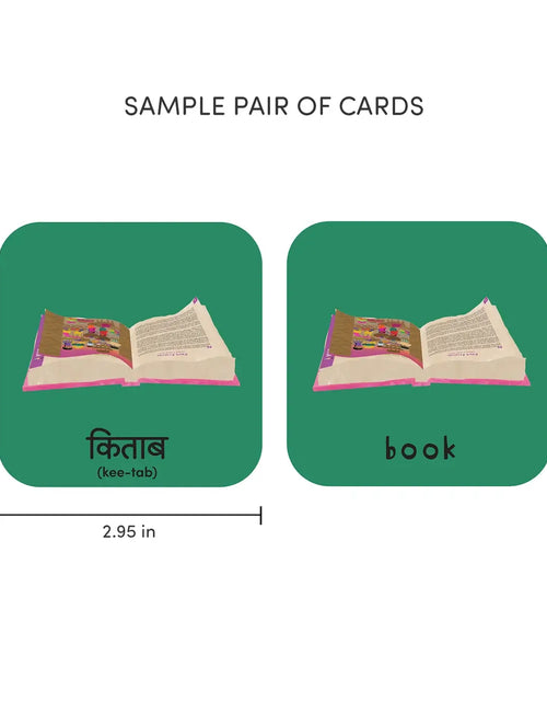 Load image into Gallery viewer, Minilingo Hindi/English Bilingual Flashcards
