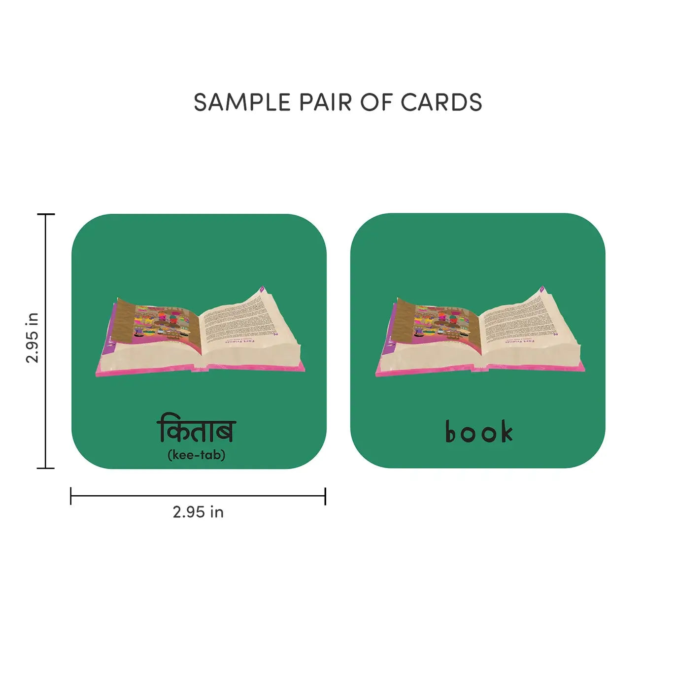 Minilingo Hindi/English Bilingual Flashcards