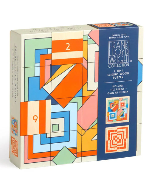 Load image into Gallery viewer, Frank Lloyd Wright Imperial Hotel 2-in-1 Sliding Wood Puzzle

