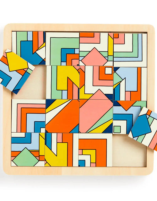 Load image into Gallery viewer, Frank Lloyd Wright Imperial Hotel 2-in-1 Sliding Wood Puzzle
