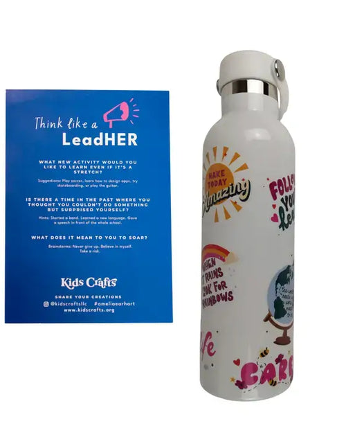 Load image into Gallery viewer, Greta Caring Eco-Friendly Water Bottle Craft Kit With Stickers
