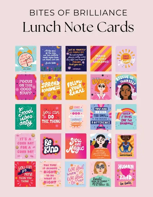Load image into Gallery viewer, Bites of Brilliance – Empowering Kids Lunch Box Notes
