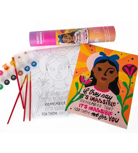 Nothing Is Impossible DIY Paint By Numbers Art Kit
