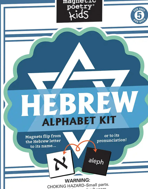 Load image into Gallery viewer, Hebrew Alphabet Kit Magnetic Poetry Kit For Kids
