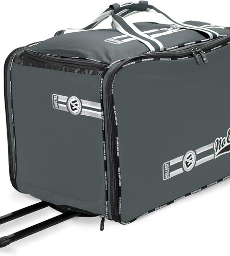No Errors Ball Boy XL Wheeled Baseball Coaches Bag - Heavy Duty Baseball and Softball Bag for Coaches - Holds Two 6 Gallon Ball Buckets and Coaching Equipment