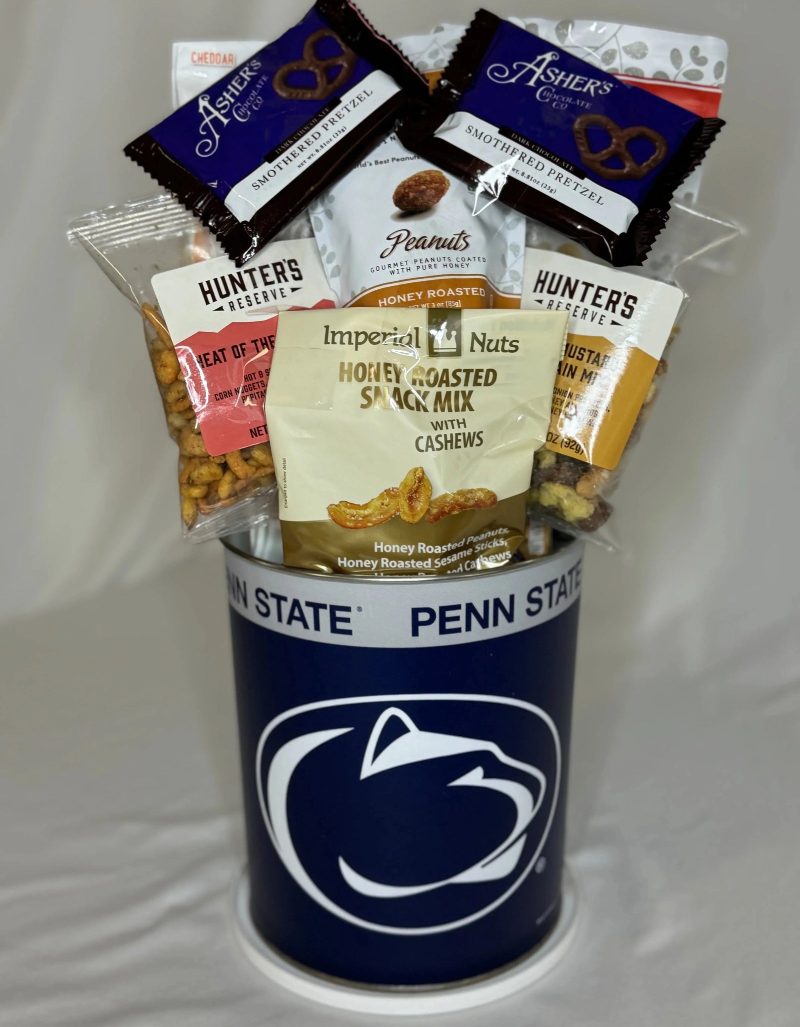 Penn State Nittany Lions Gift Tin Basket - USA Made with Premium Snacks