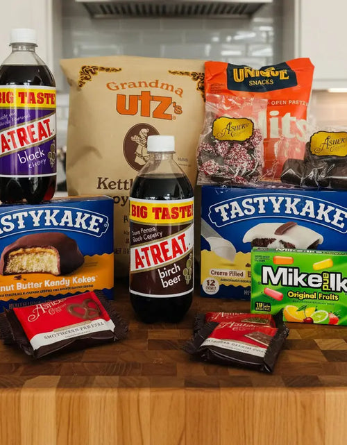 Load image into Gallery viewer, Pennsylvania Gift Basket with Wine - Premium PA Made Snacks &amp; Treats
