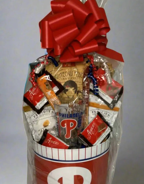 Load image into Gallery viewer, JGB Sports - Large Philadelphia Phillies Gift Tin Basket - Made In America
