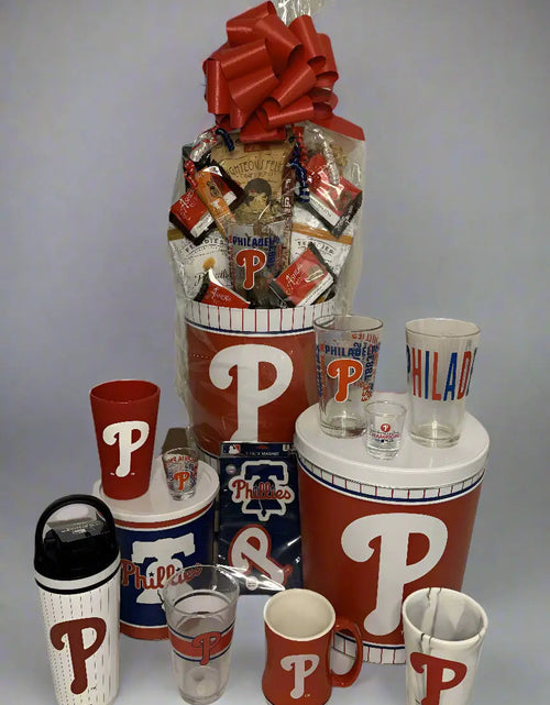 Load image into Gallery viewer, JGB Sports - Large Philadelphia Phillies Gift Tin Basket - Made In America
