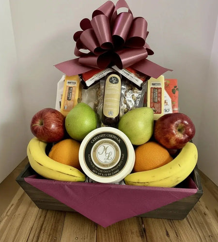 Jenny's Fruit, Cheese & More Gift Basket - Premium Gourmet Food Gift