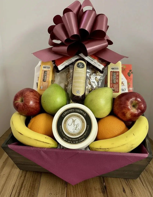 Load image into Gallery viewer, Jenny's Fruit, Cheese &amp; More Gift Basket - Premium Gourmet Food Gift
