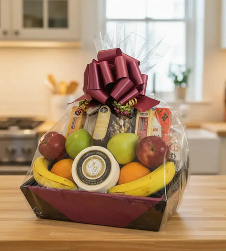 Jenny's Fruit, Cheese & More Gift Basket - Premium Gourmet Food Gift